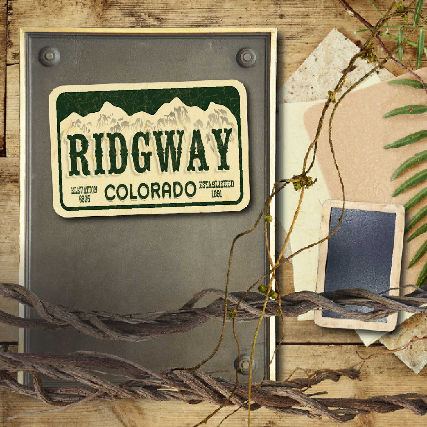 Ridgway License Plate