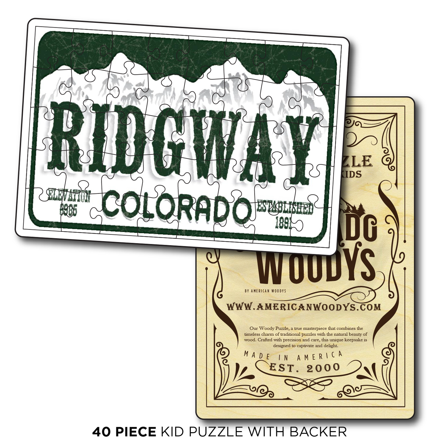 Ridgway License Plate