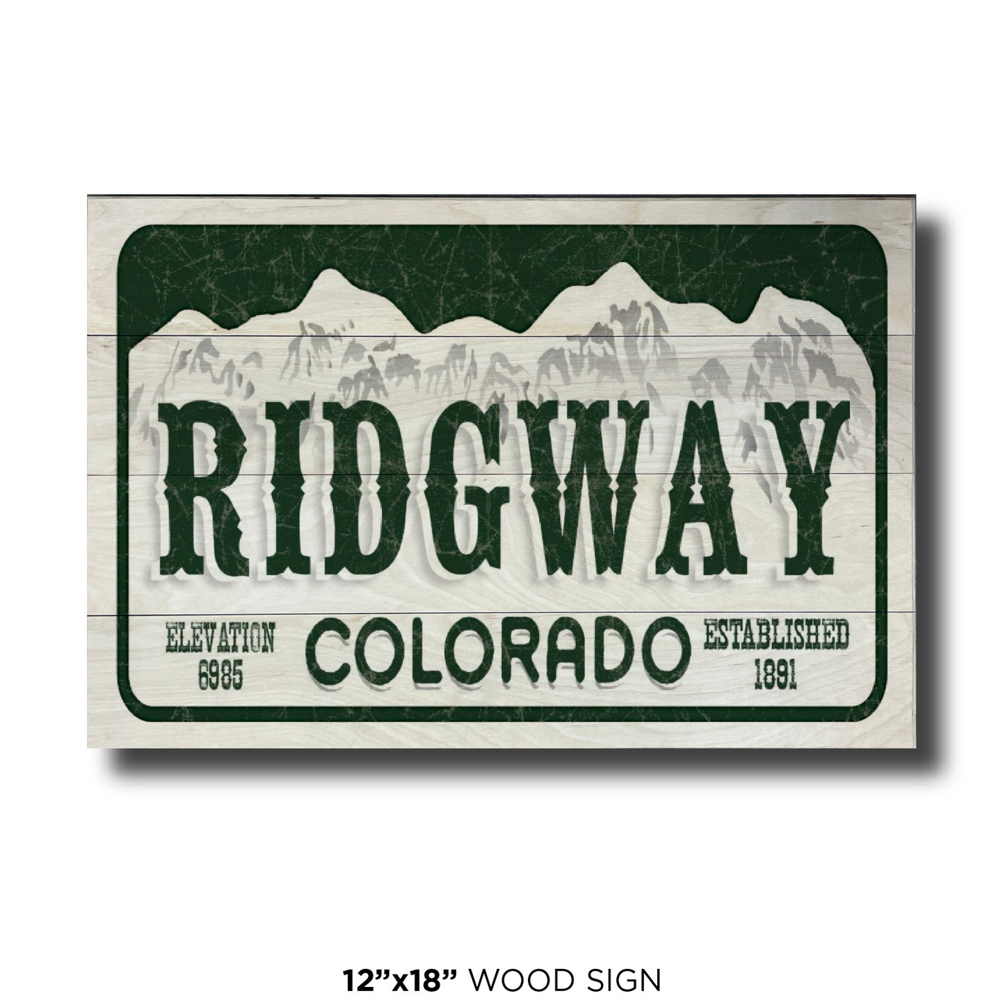 Ridgway License Plate