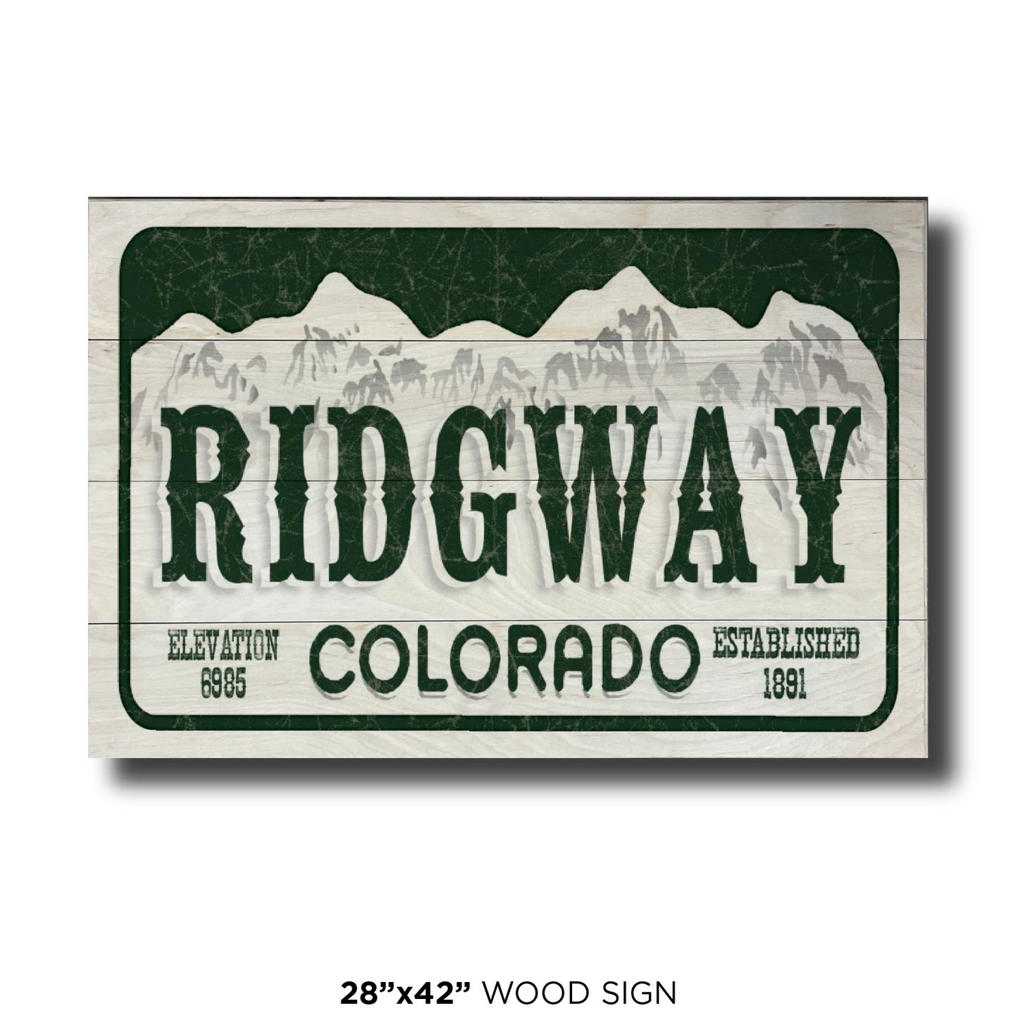 Ridgway License Plate