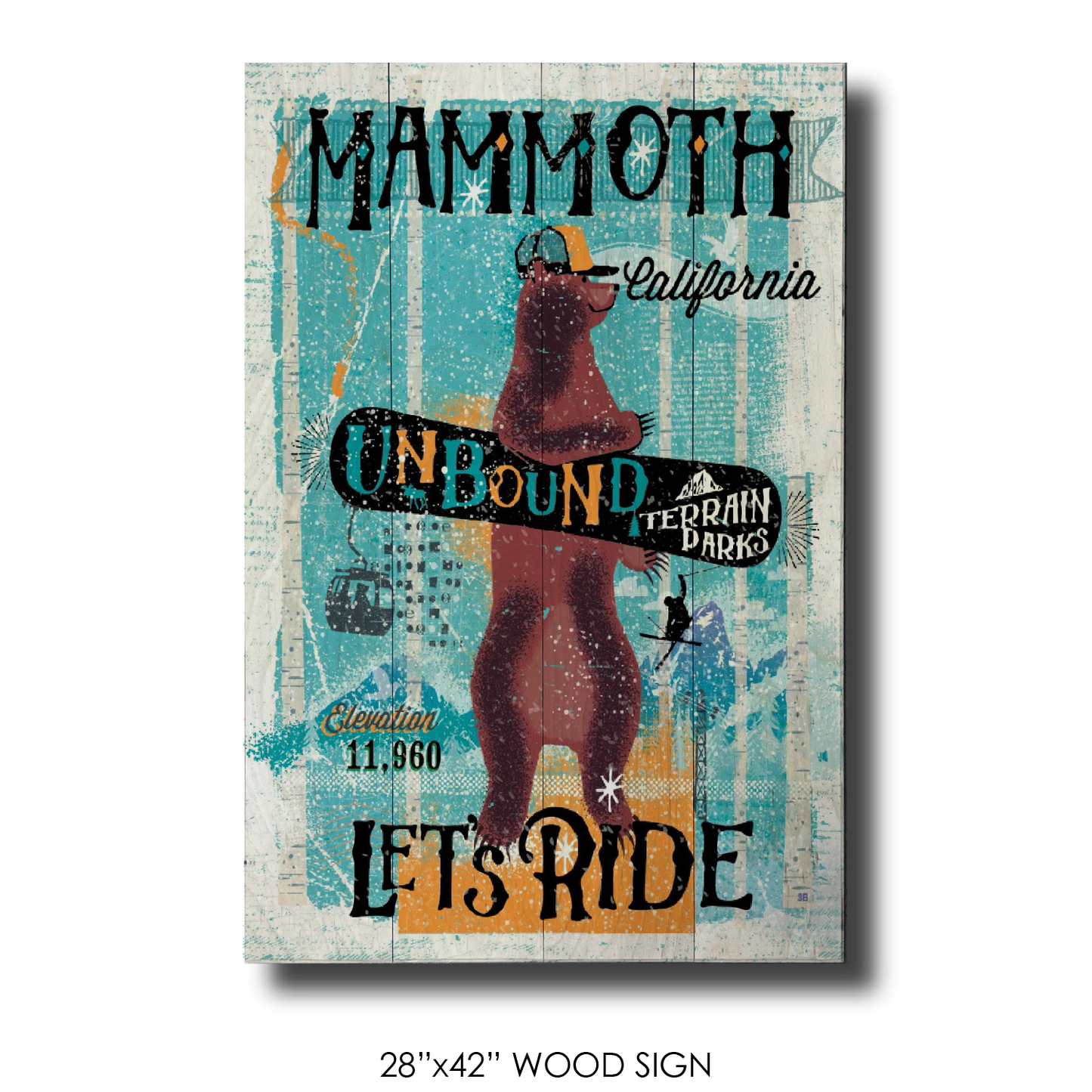 Mammoth Snowboard Bear