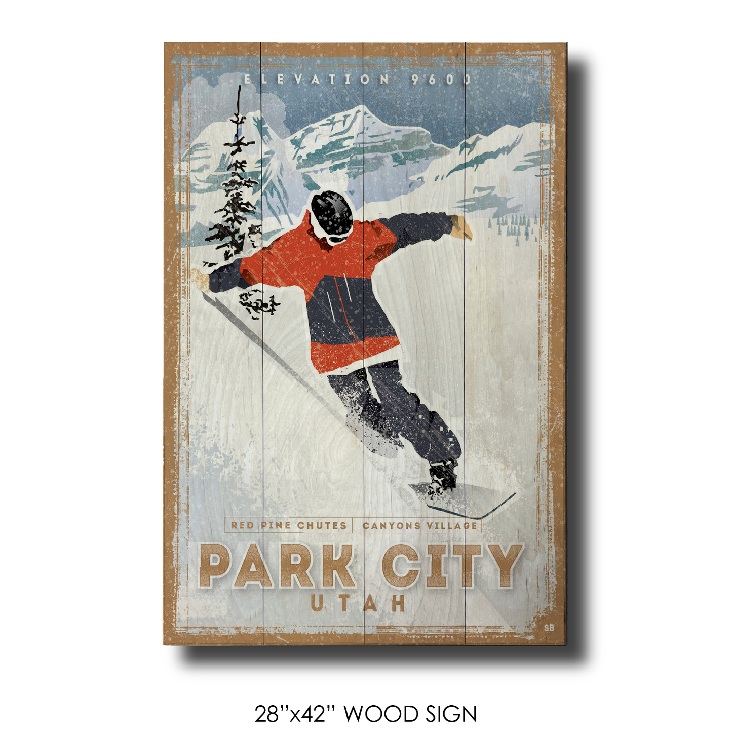 Red Pine Chutes Snowboarding Park City