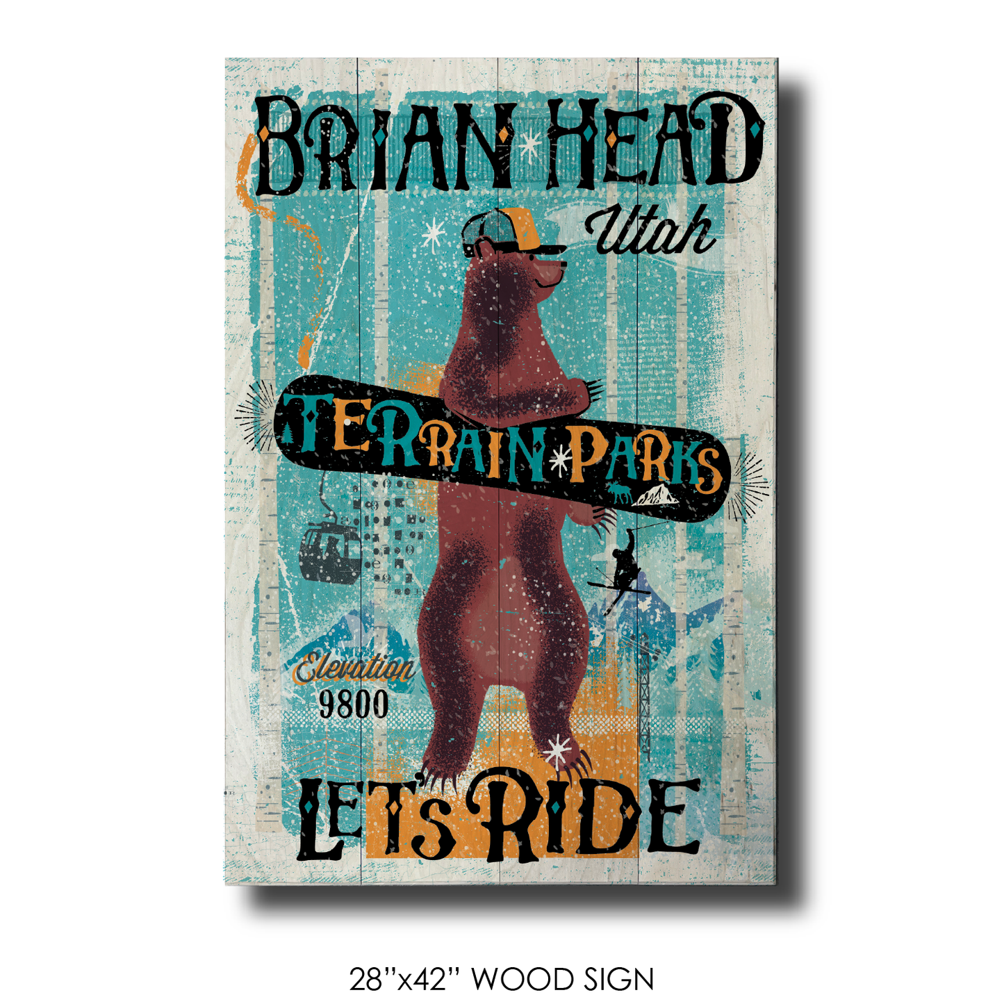 Brian Head Snowboard Bear