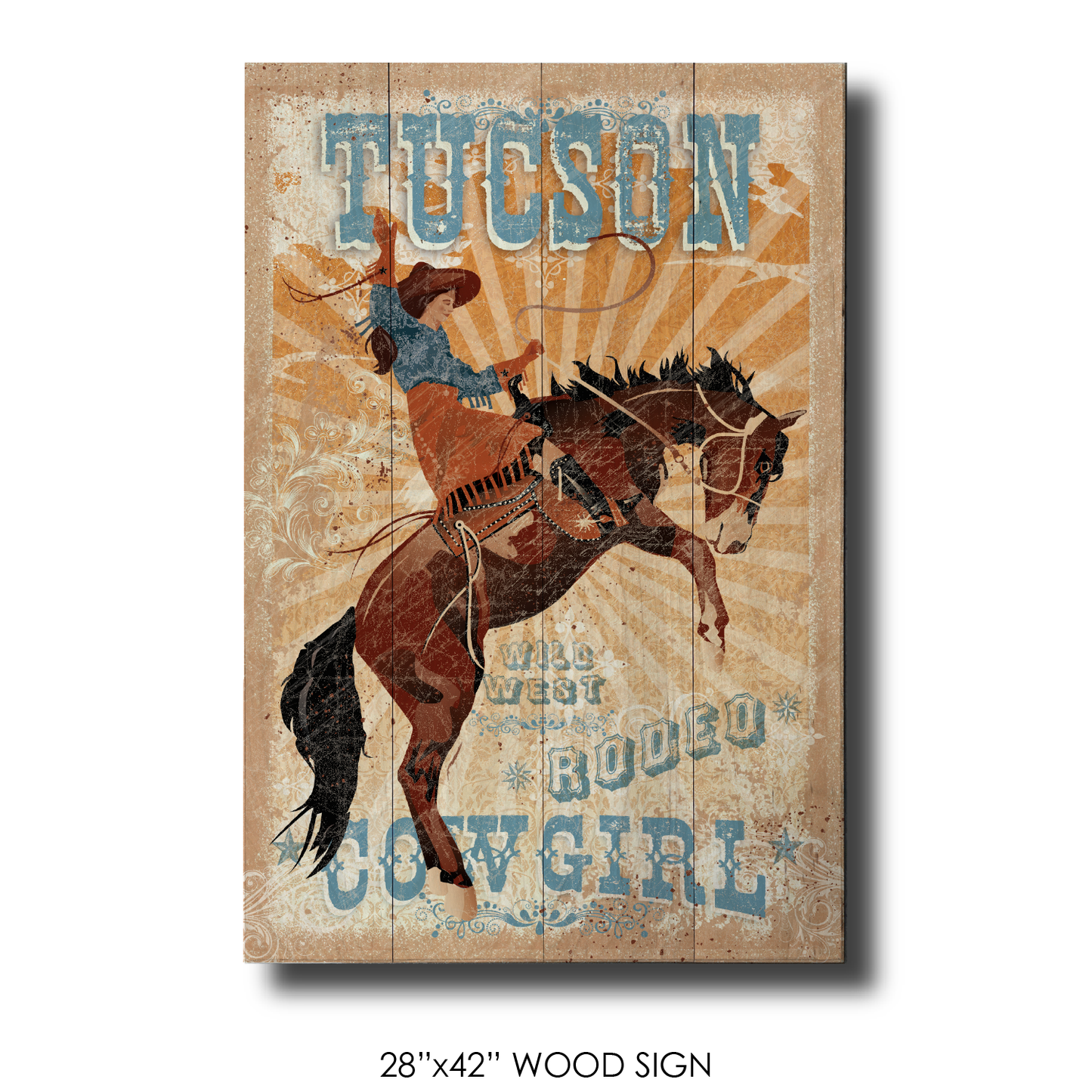 Tucson Bucking Bronc Rodeo Cowgirl
