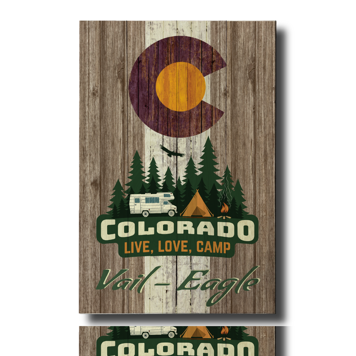 Vail Camping Flag Brown