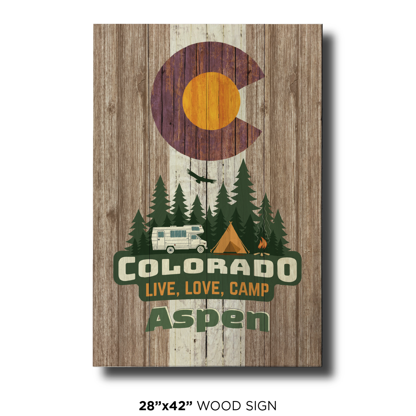 Aspen Camping Flag Brown