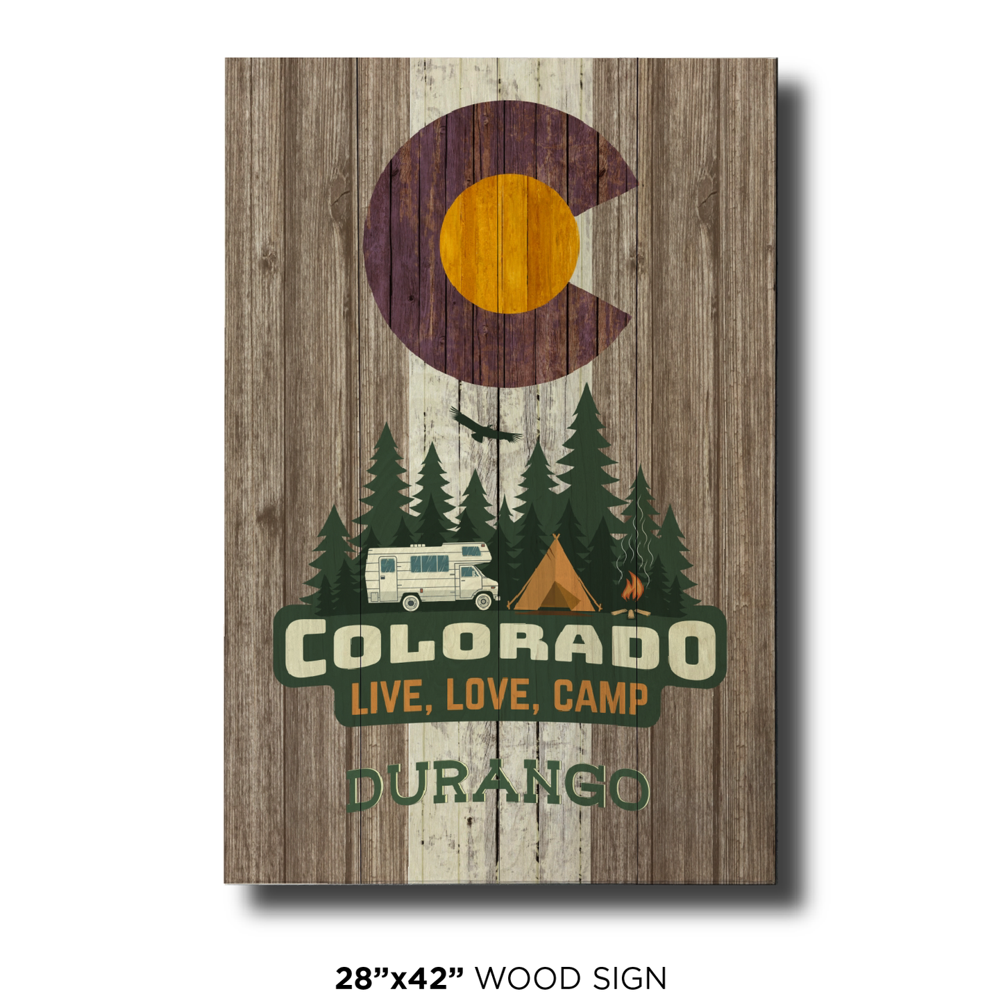 Durango Brown Camping Flag