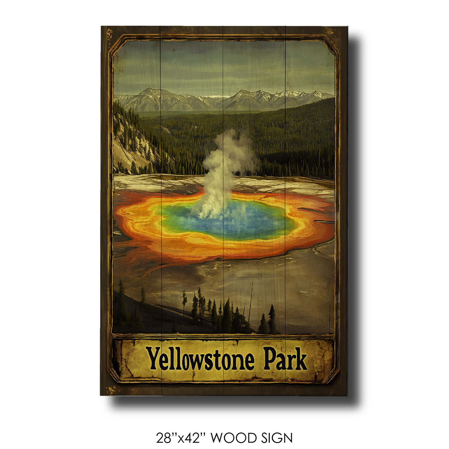 Yellowstone Park Geyser