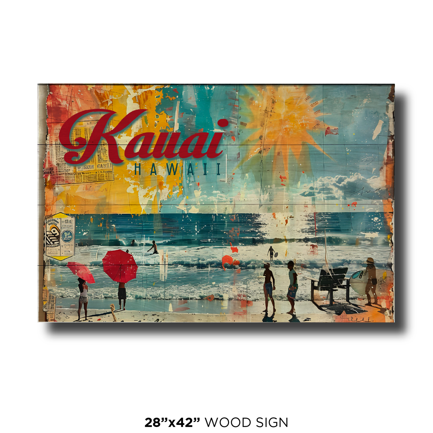 Retro Kauai Red Umbrella