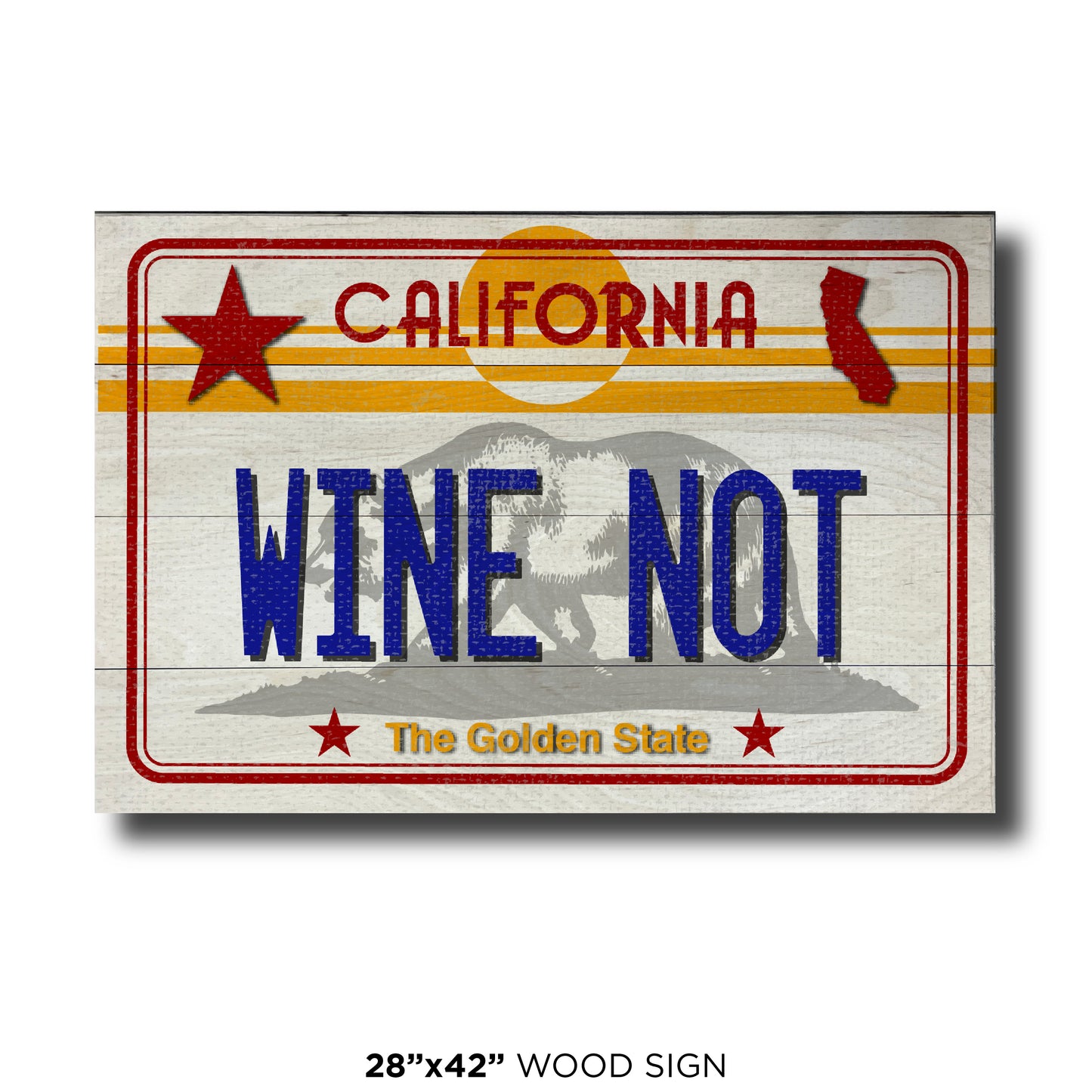 CA License Plate - Wine Not
