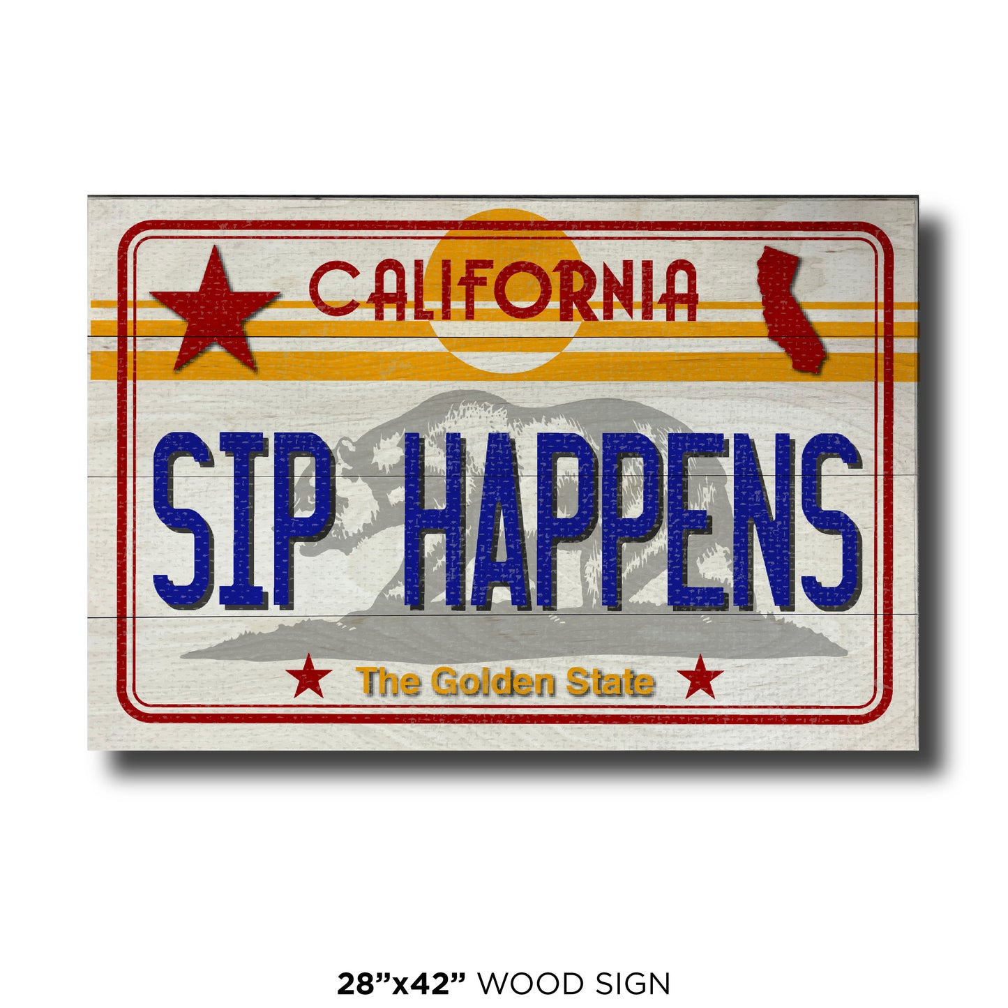 CA License Plate - Sip Happens
