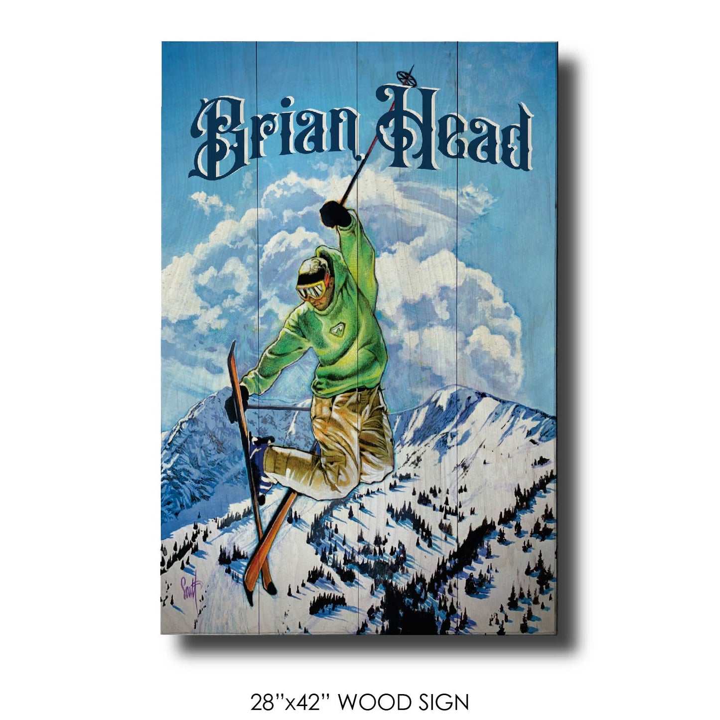 Brian Head Flying Skier