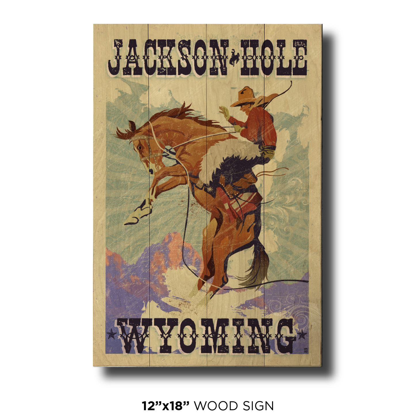 Jackson Hole Cowboy Bronc