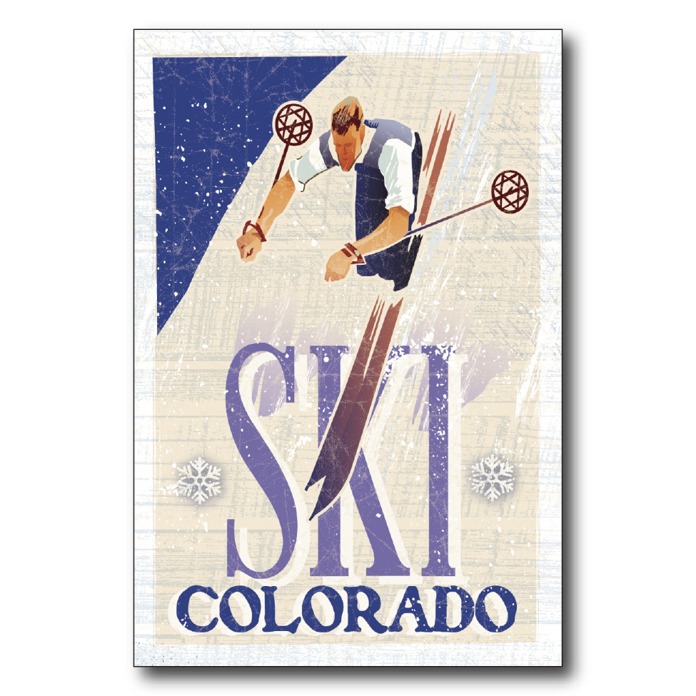 Colorado Drop in Skier