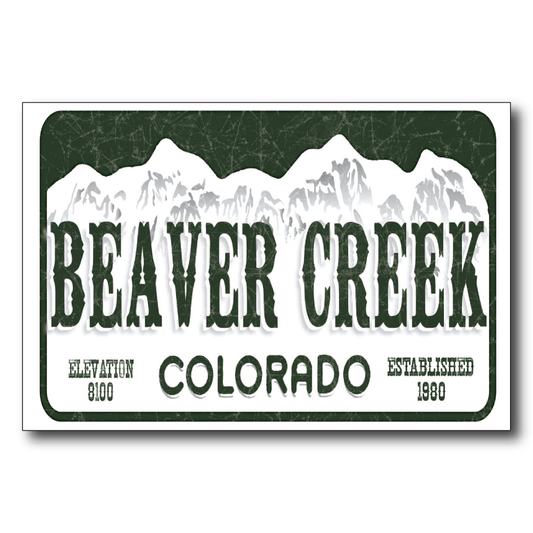 Beaver Creek License Plate