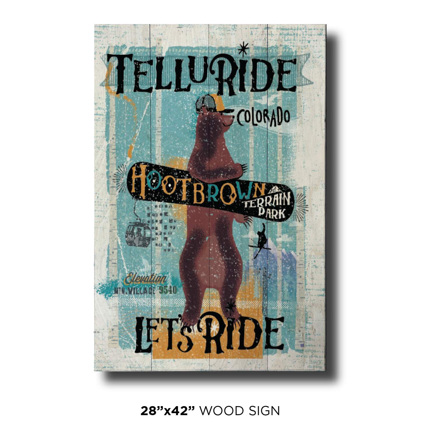 Telluride Snowboard Bear