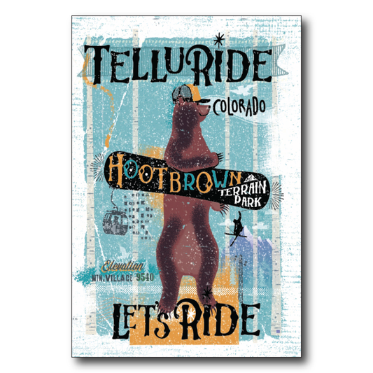 Telluride Snowboard Bear