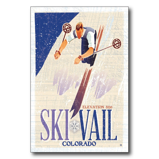 Vail Drop in Skier