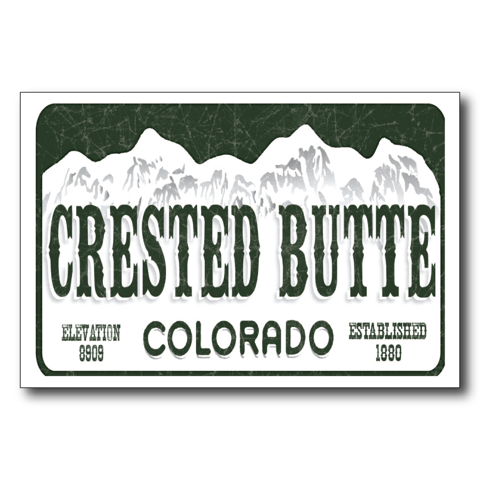 Crested Butte License Plate