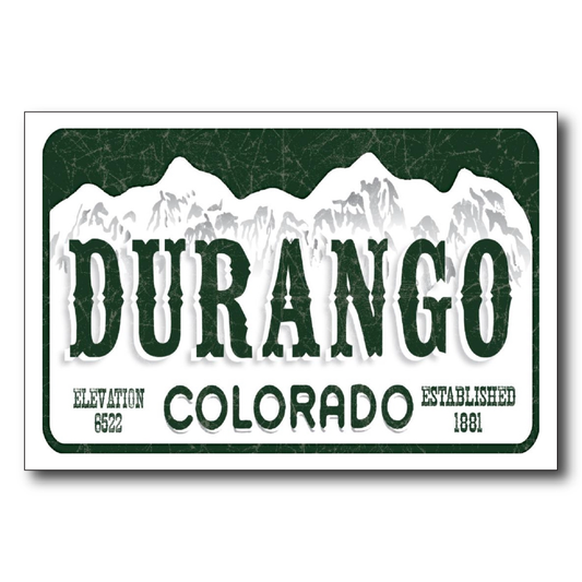 Durango License Plate