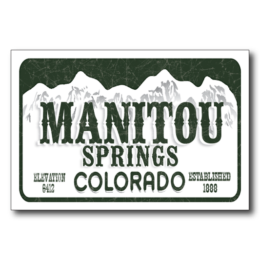 Manitou Springs License Plate