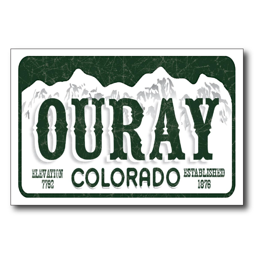 Ouray License Plate