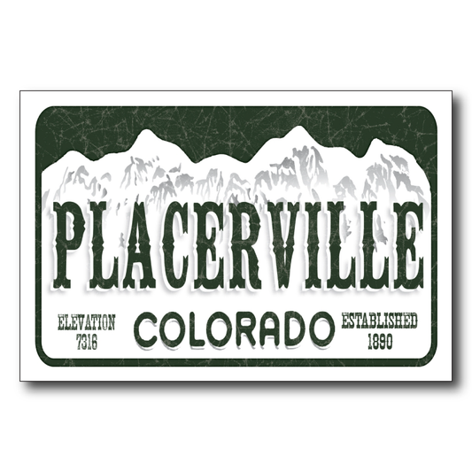 Placerville License Plate
