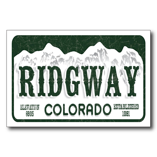 Ridgway License Plate