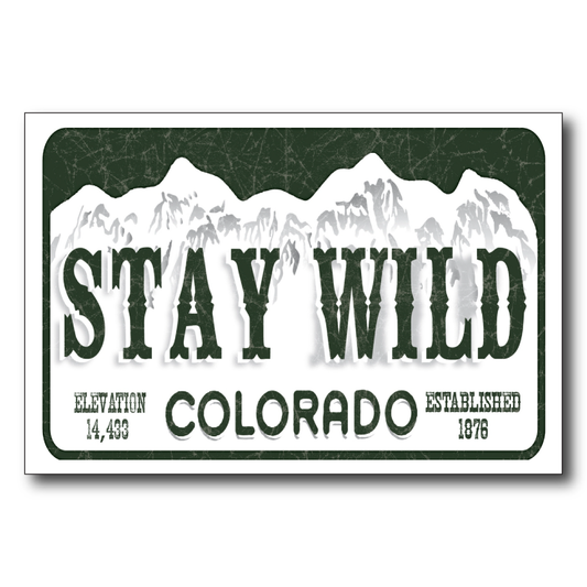 Stay Wild License Plate