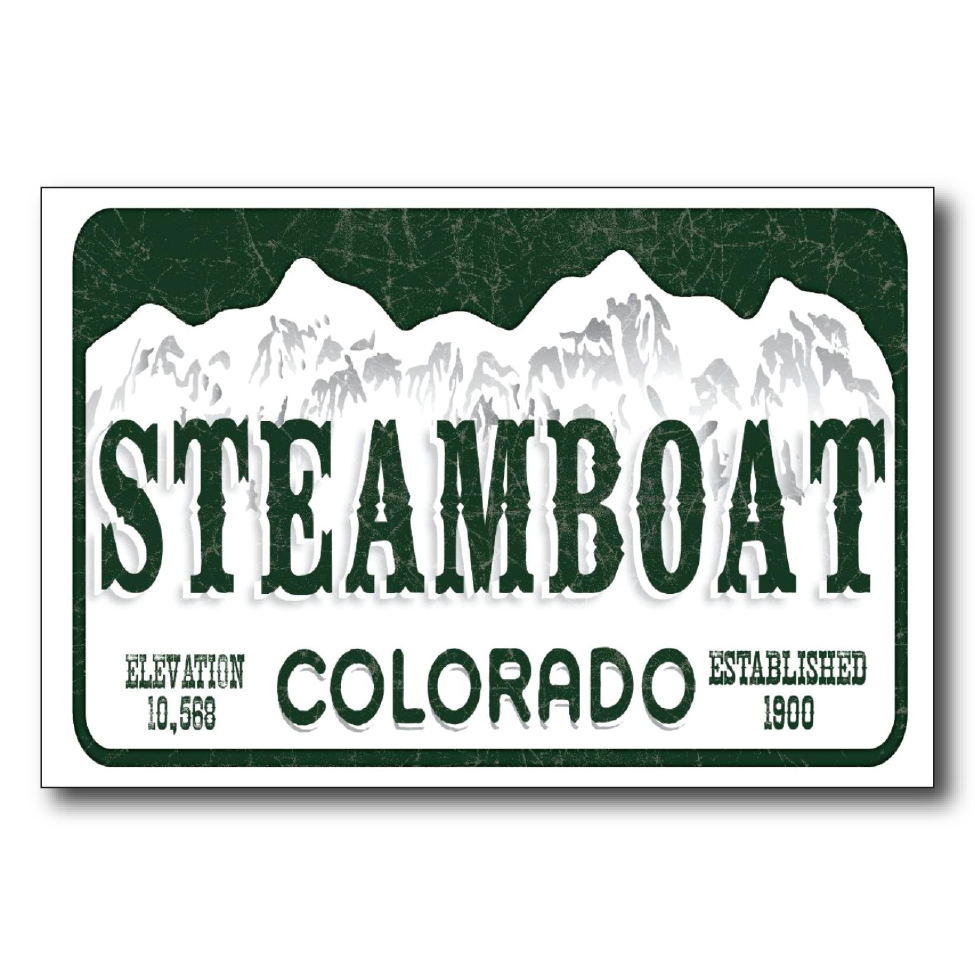 Steamboat License Plate