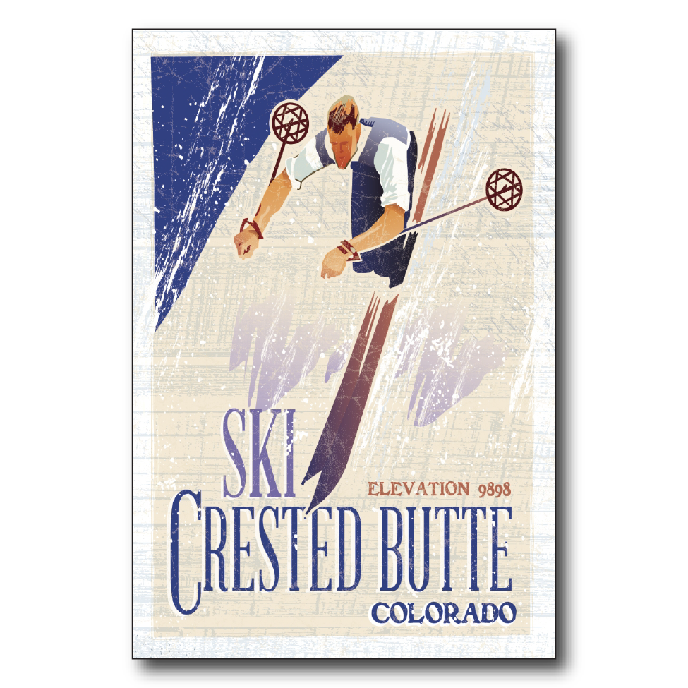 Crested Butte Drop in Skier