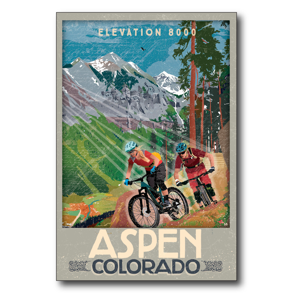 Aspen Mountain Bike Couple