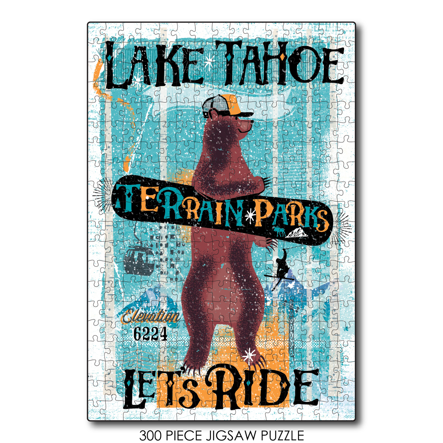 Lake Tahoe Sans Cali Snowboard Bear