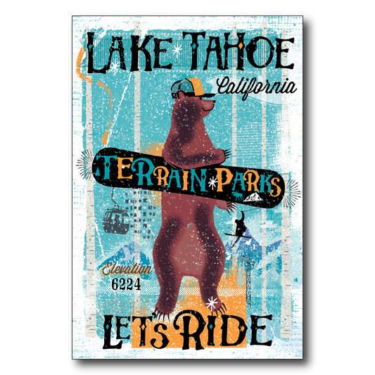 Lake Tahoe Snowbaord Bear