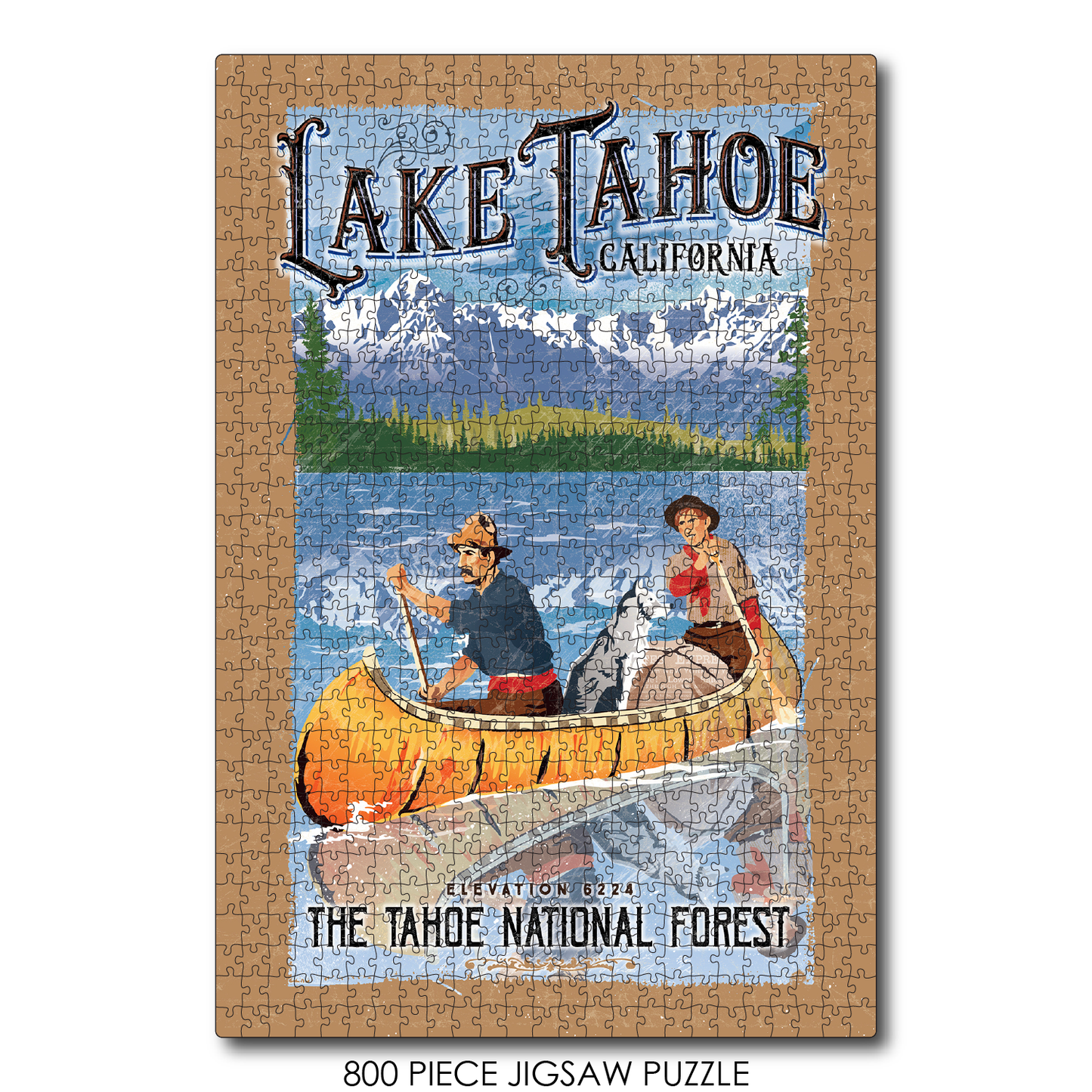 Lake Tahoe Vintage Canoe