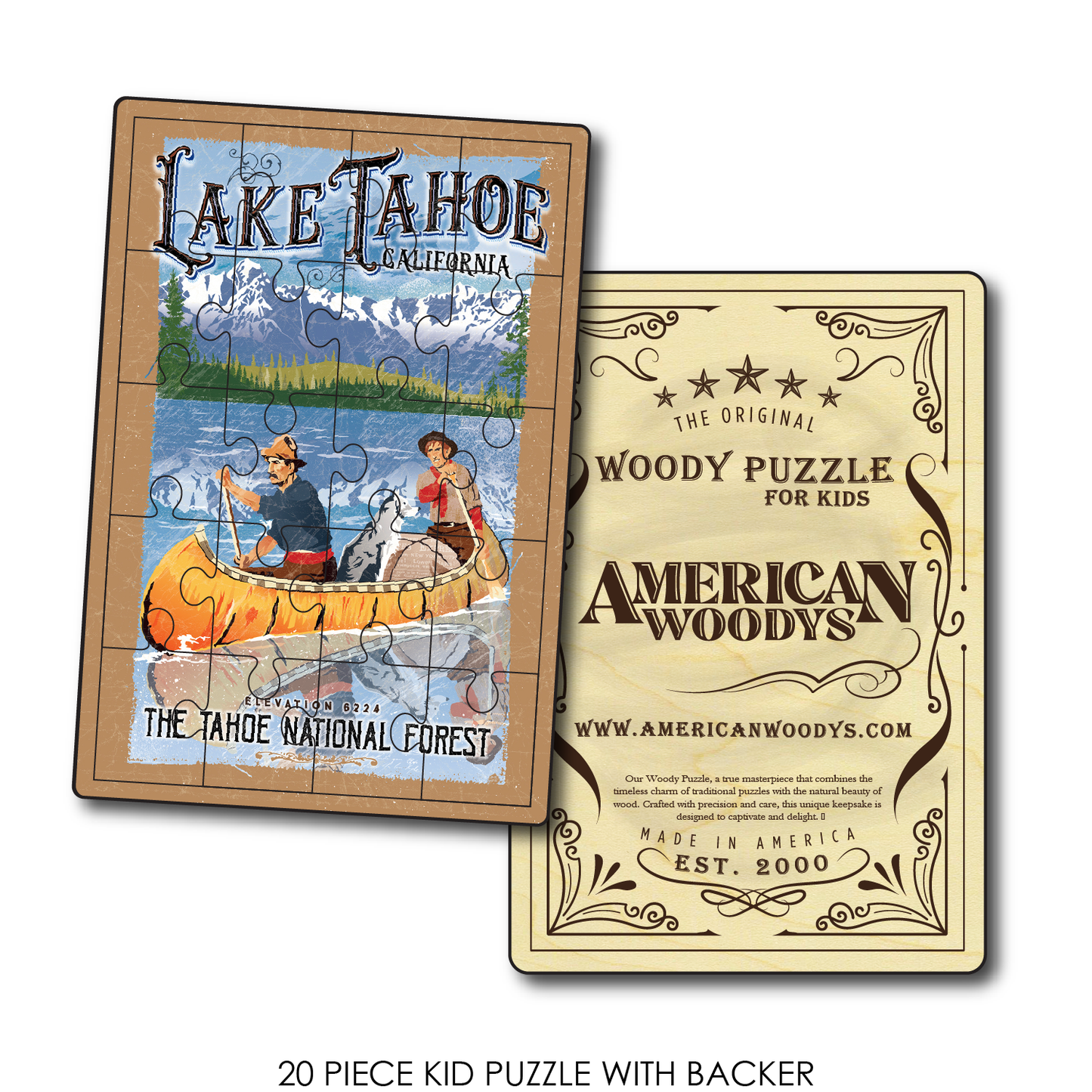 Lake Tahoe Vintage Canoe