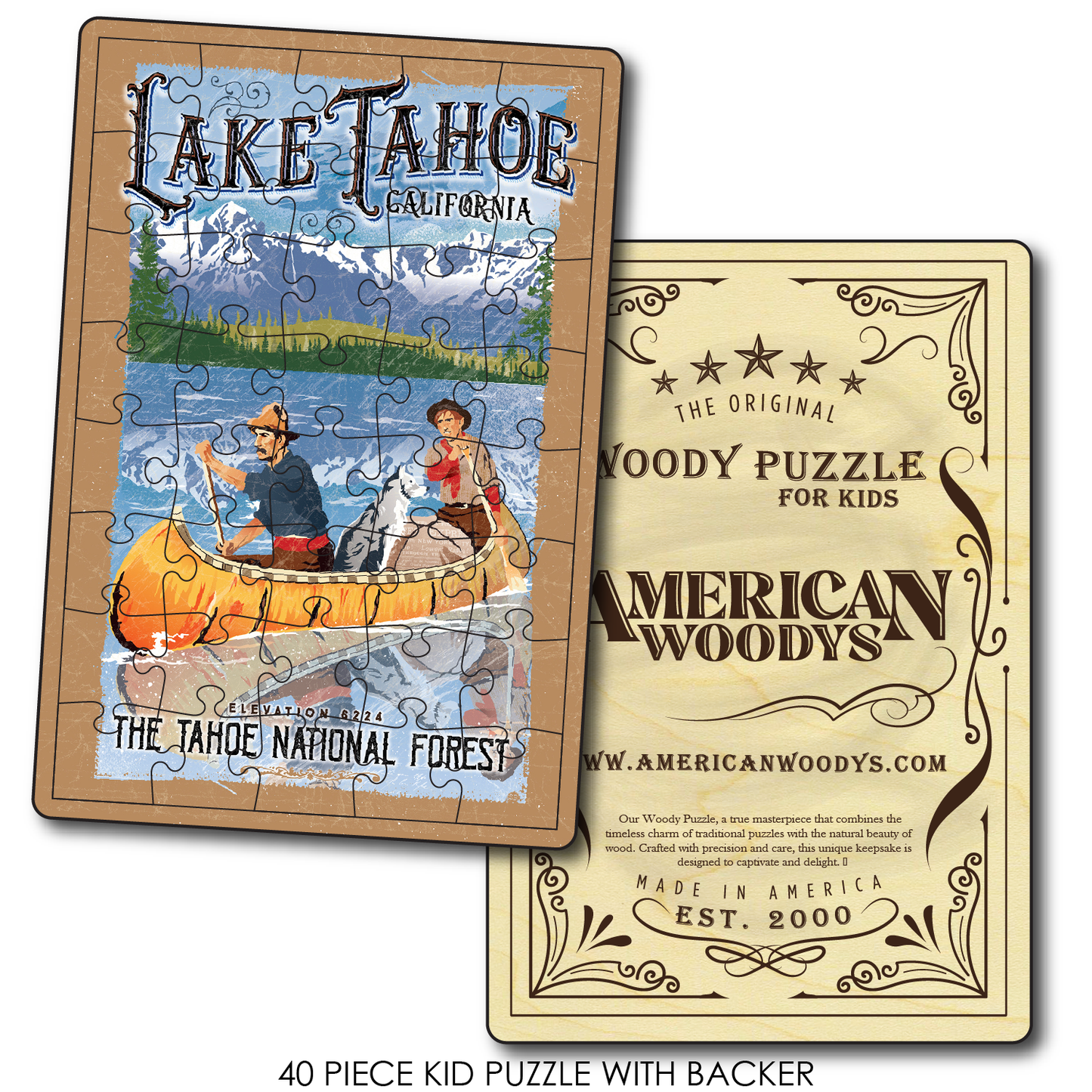 Lake Tahoe Vintage Canoe