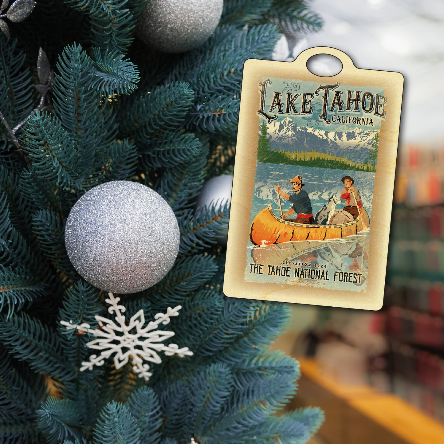 Lake Tahoe Vintage Canoe