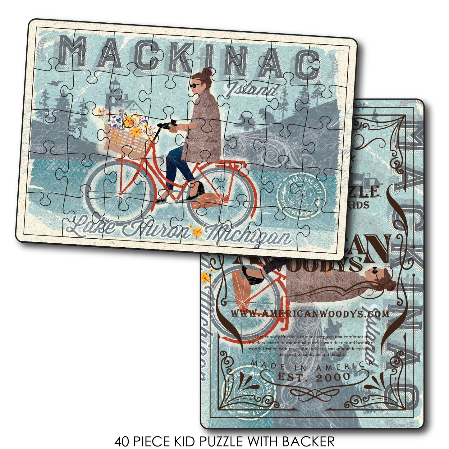 Mackinac Island Bike Girl