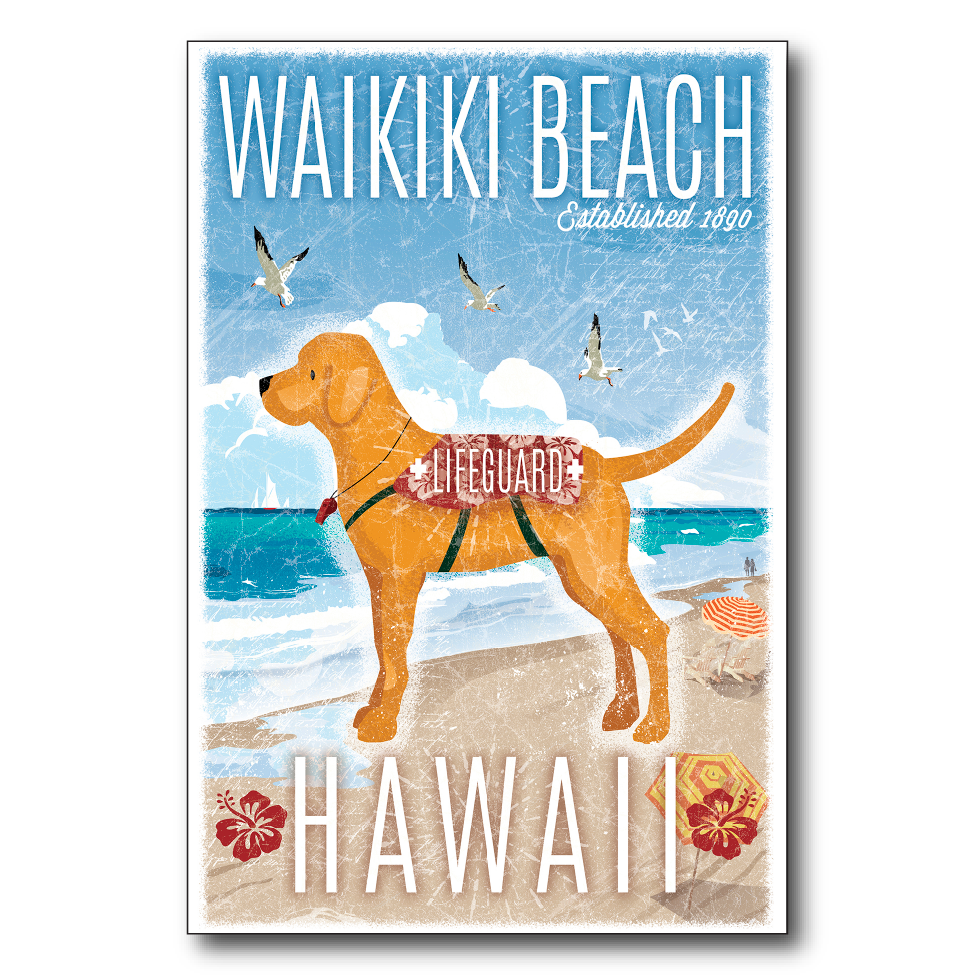 Waikiki Beach Lifeguard Dog
