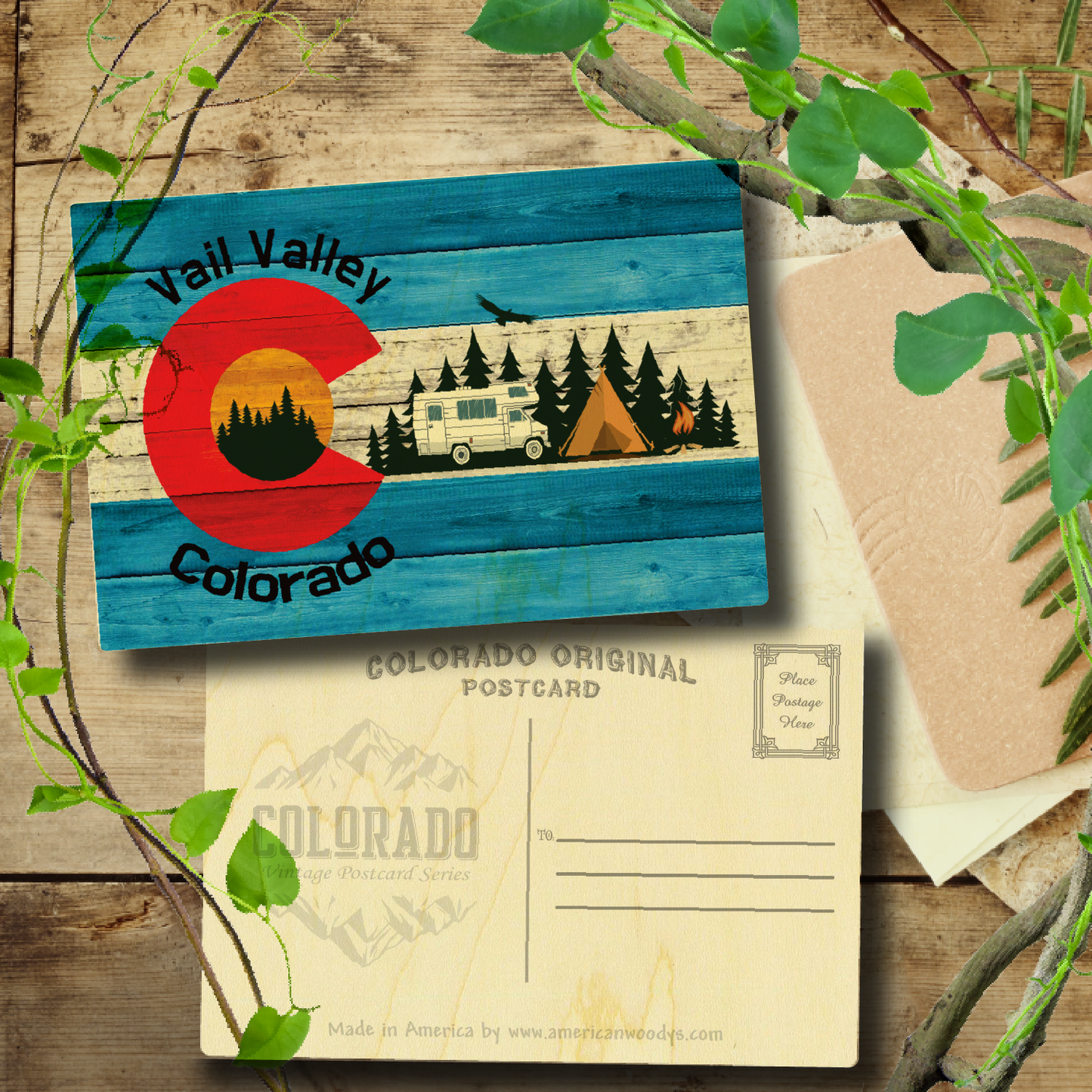 Vail Camping Flag Blue