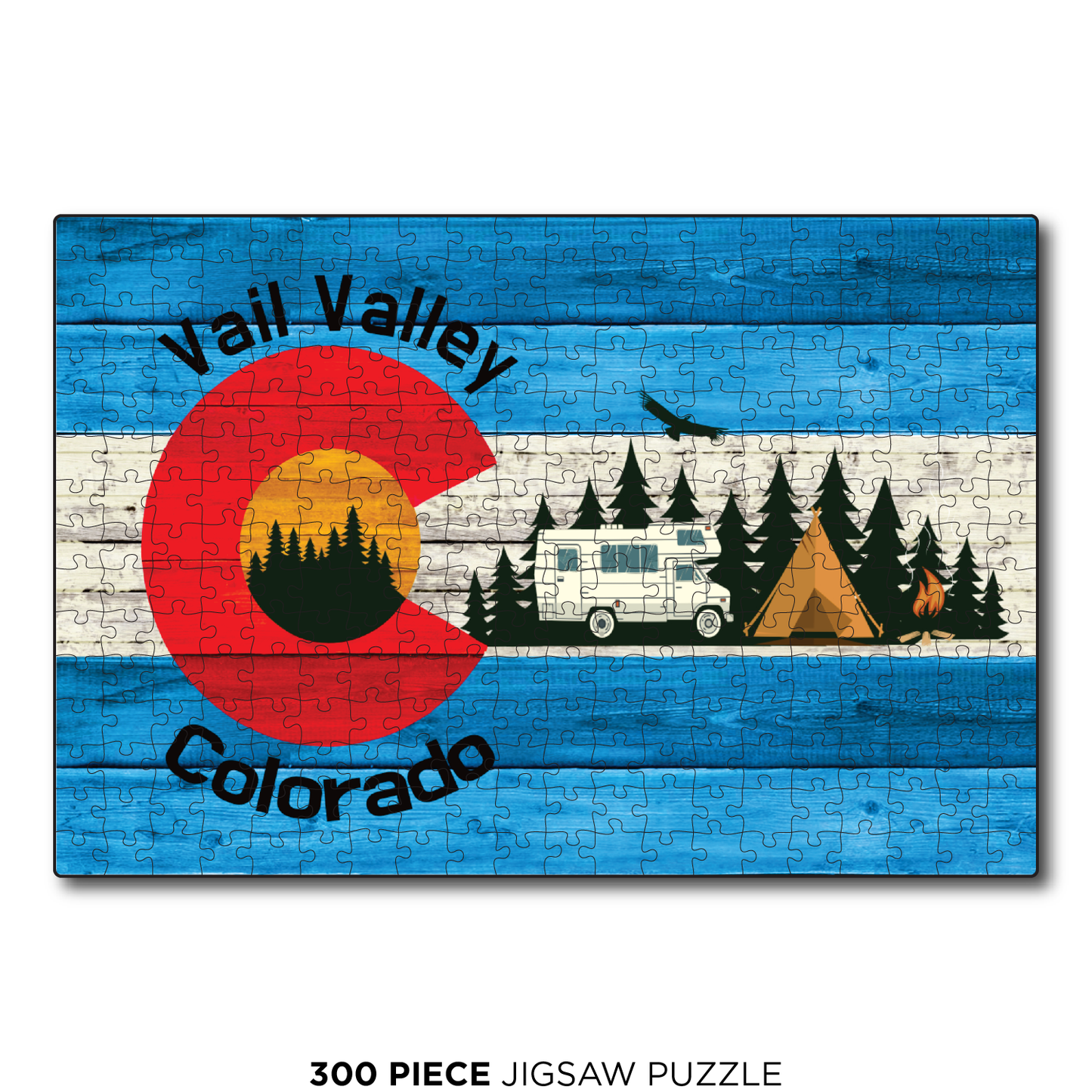 Vail Camping Flag Blue