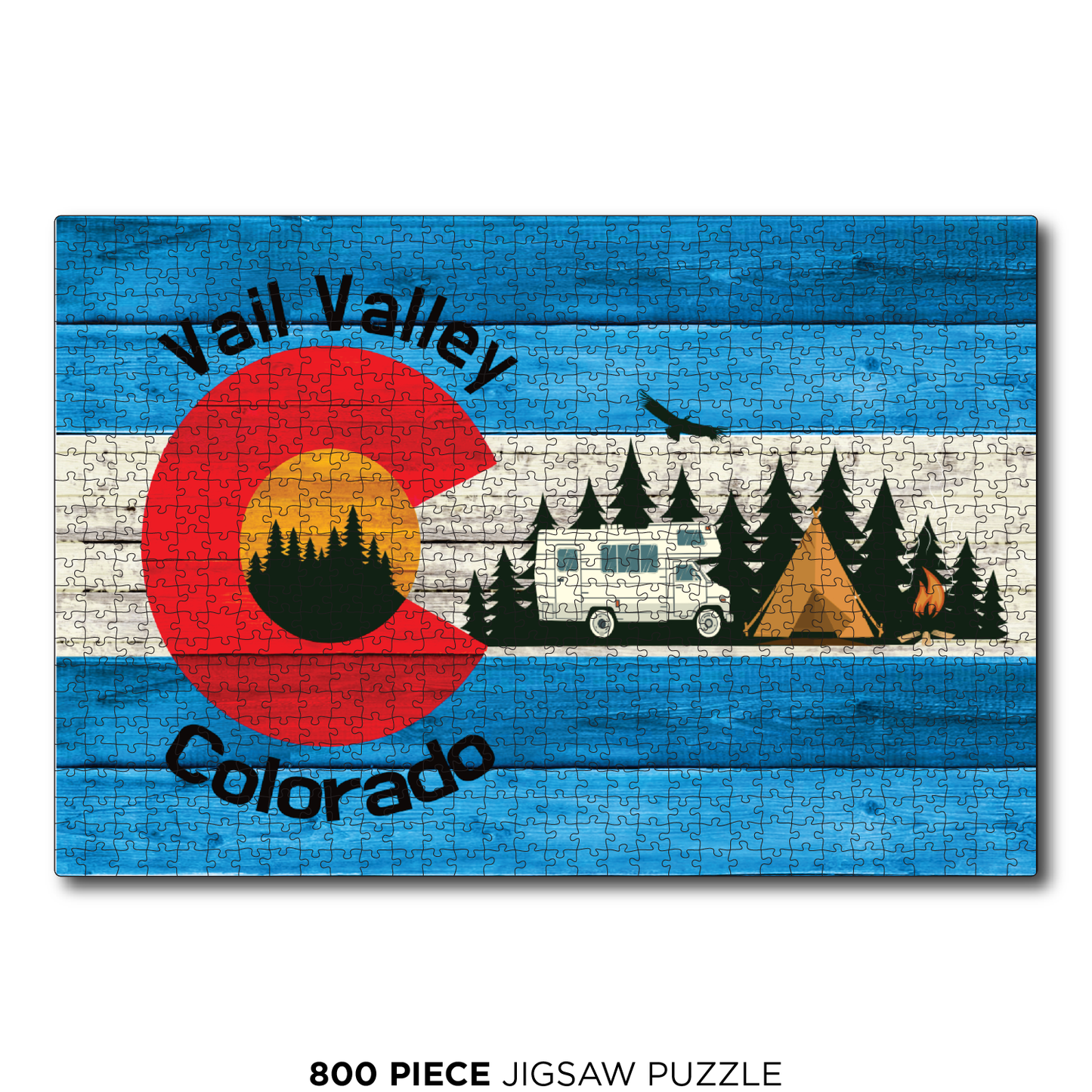 Vail Camping Flag Blue