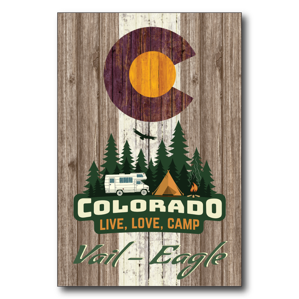 Vail Camping Flag Brown