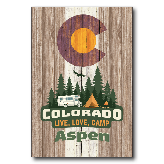 Aspen Camping Flag  Brown