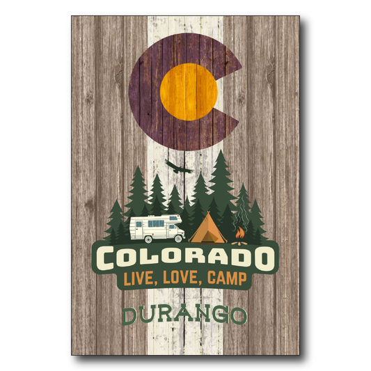 Durango Brown Camping Flag