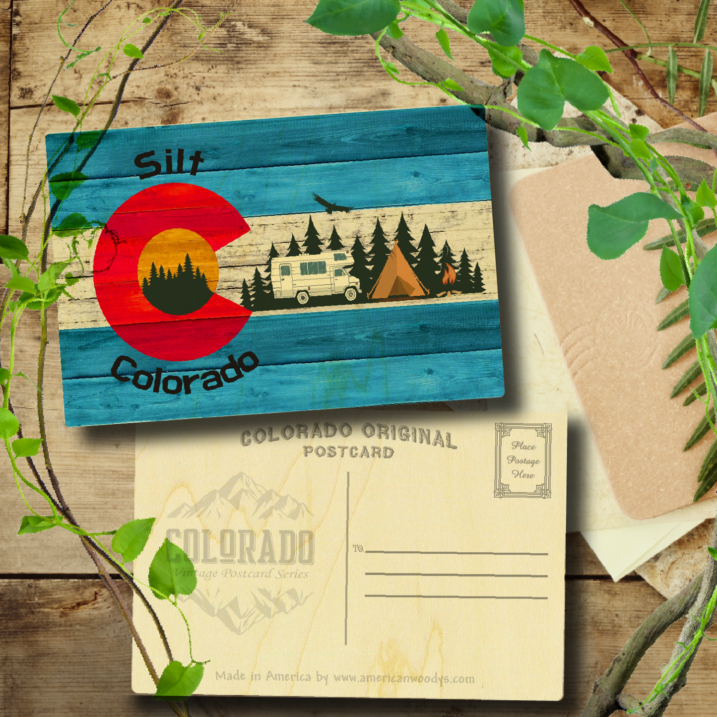 Silt Blue Camping Flag