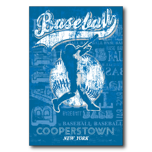 Blue Baseball Cooperstown