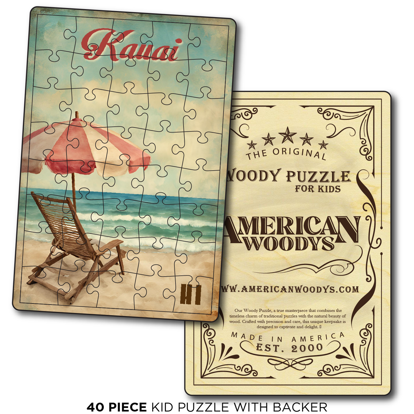 Vintage Chair and Umbrella Kauai