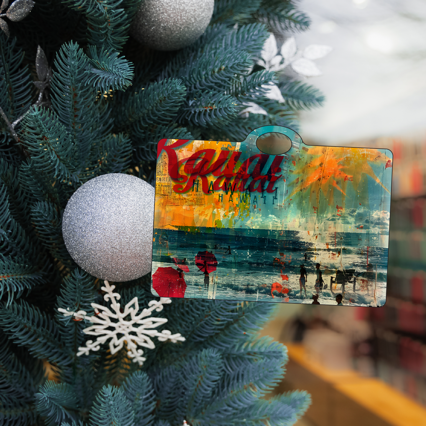 Retro Kauai Red Umbrella